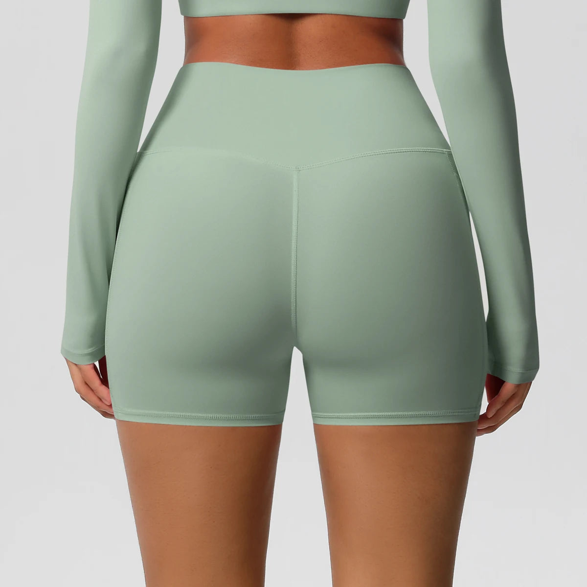 Pocketed Fitness Shorts for Women – High Waist, Squat Proof, Yoga & Gym