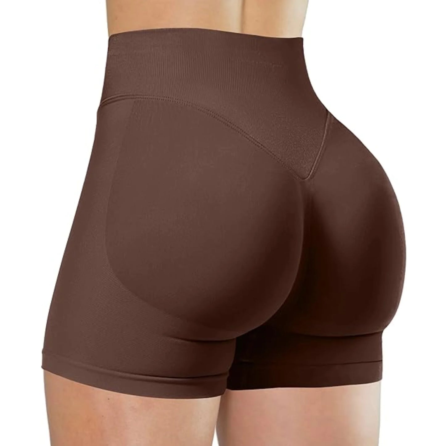 Seamless High-Waisted Workout Shorts – Yoga, Running & Training