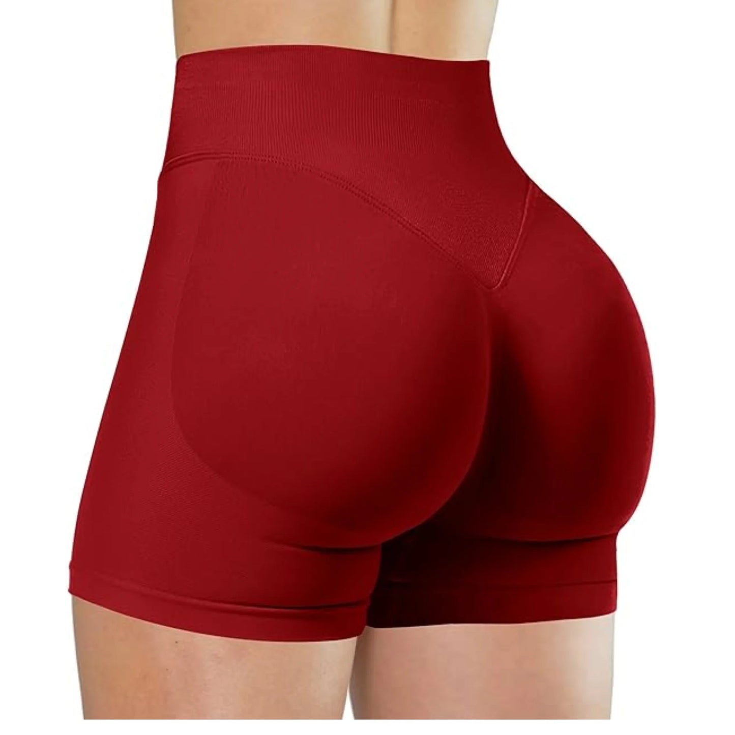 Seamless High-Waisted Workout Shorts – Yoga, Running & Training