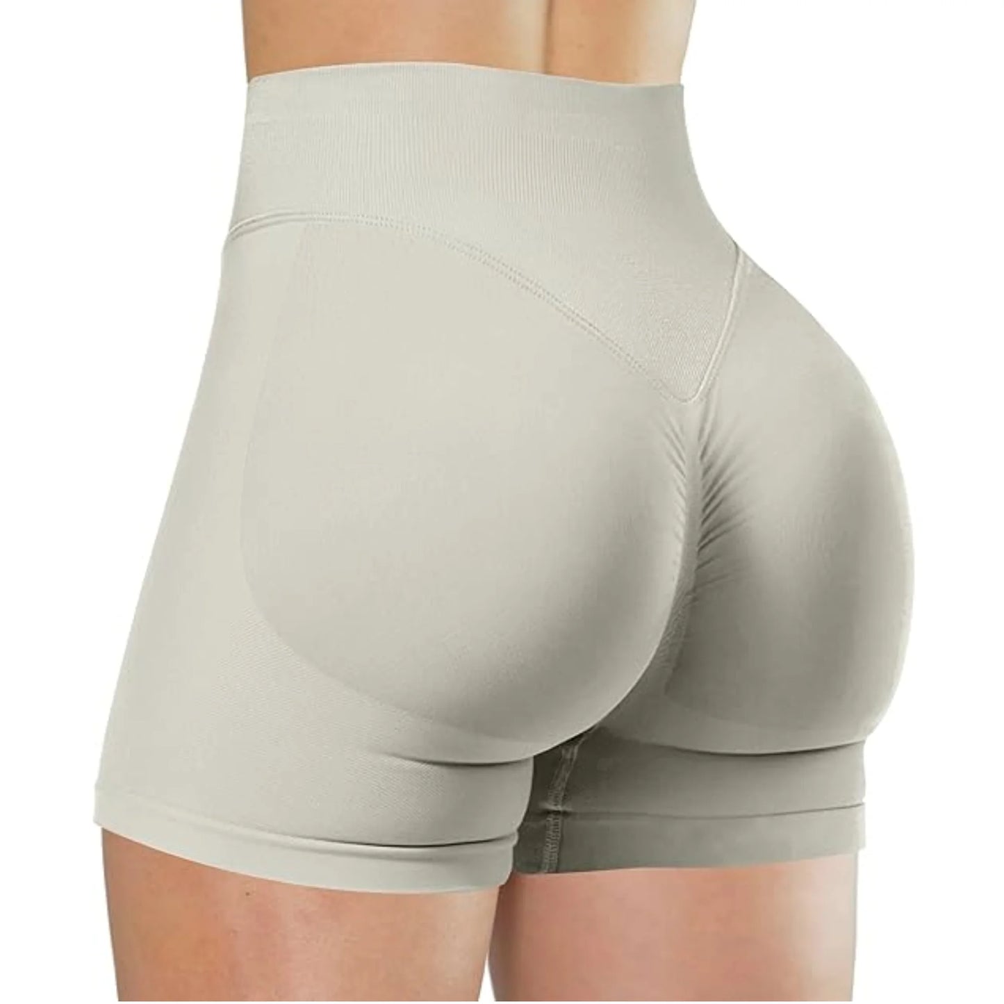 Seamless High-Waisted Workout Shorts – Yoga, Running & Training