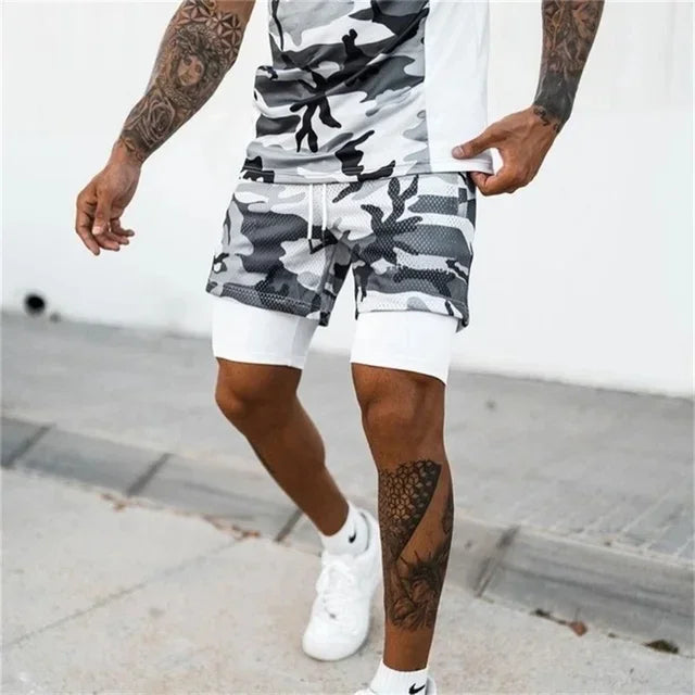 Performance Running Shorts for Men – 2-in-1 Design with Compression Liner