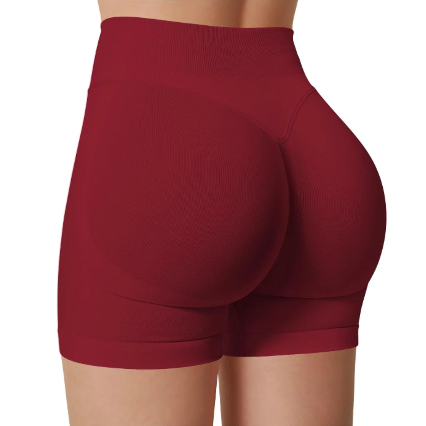 Seamless High-Waisted Workout Shorts – Yoga, Running & Training