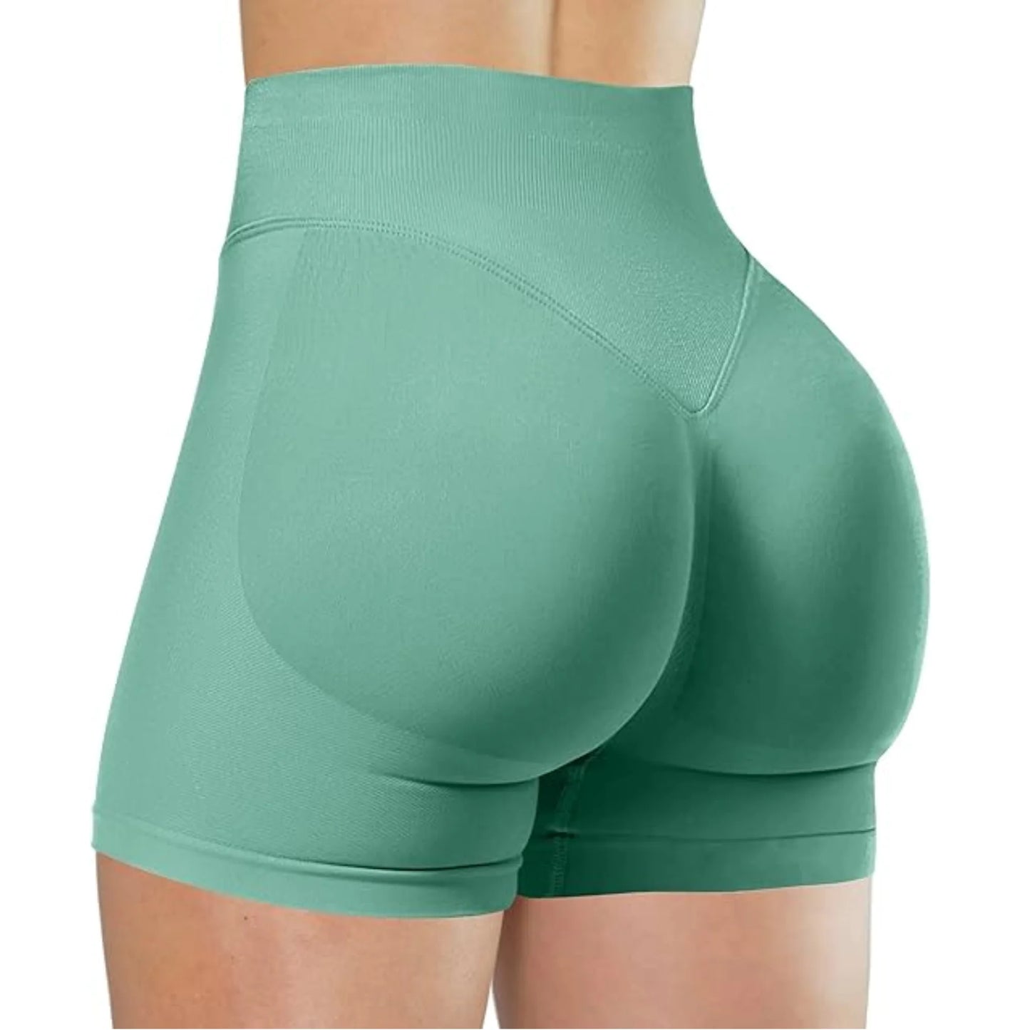 Seamless High-Waisted Workout Shorts – Yoga, Running & Training