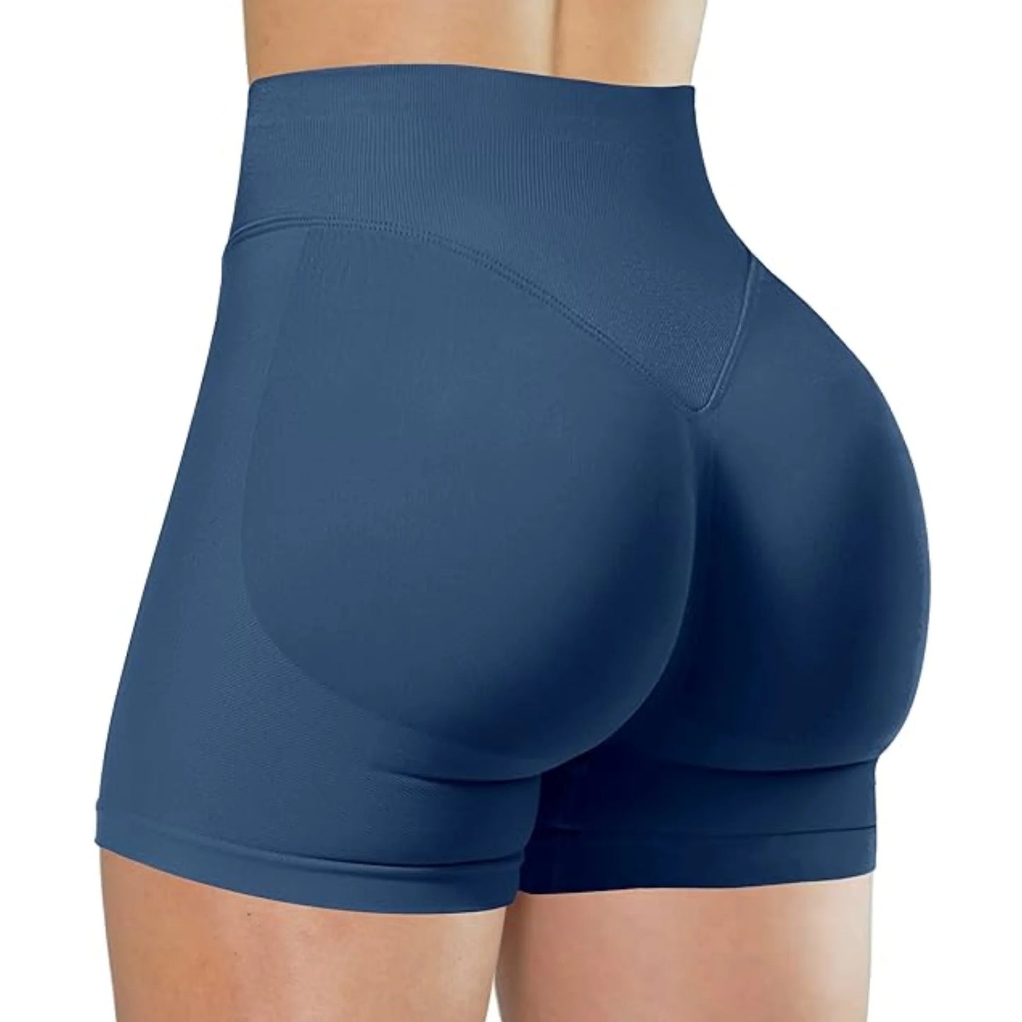 Seamless High-Waisted Workout Shorts – Yoga, Running & Training