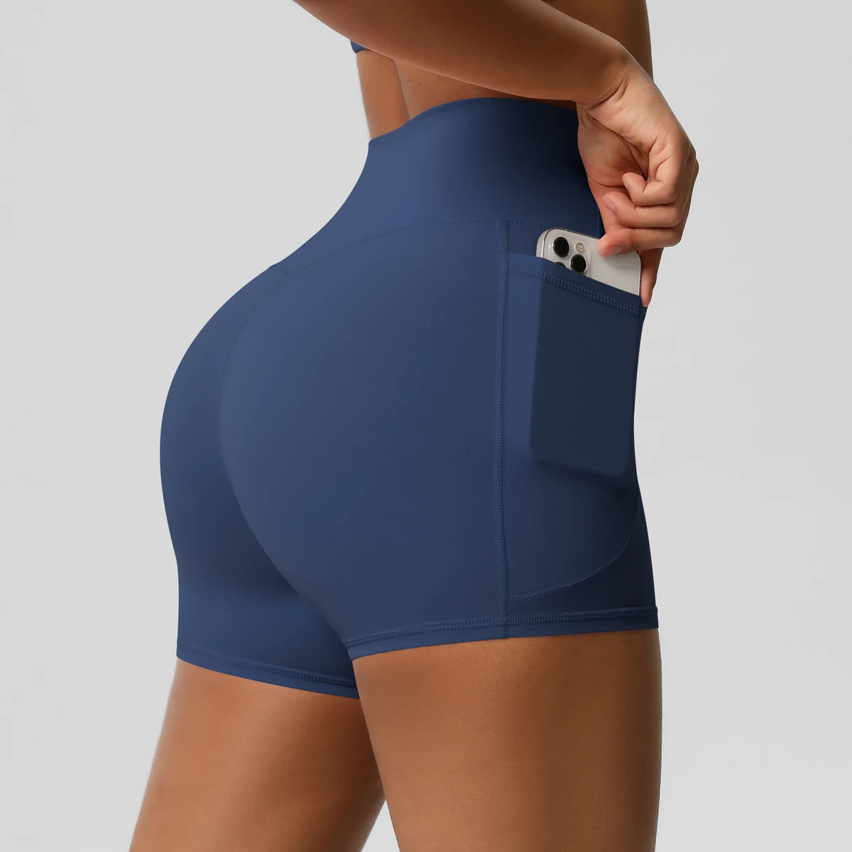 Pocketed Fitness Shorts for Women – High Waist, Squat Proof, Yoga & Gym