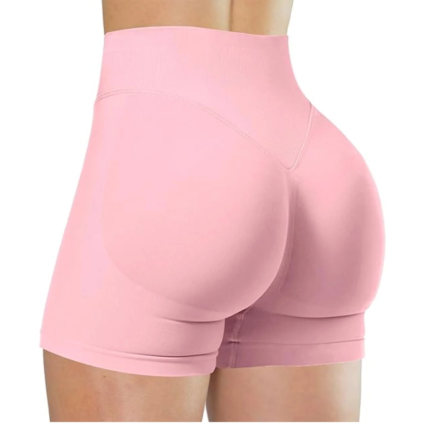 Seamless High-Waisted Workout Shorts – Yoga, Running & Training