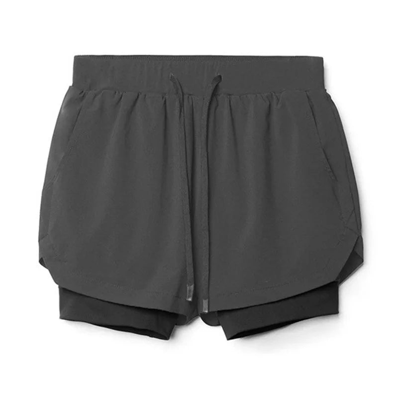 Performance Gym Shorts for Men – Double-Layer Support & Comfort
