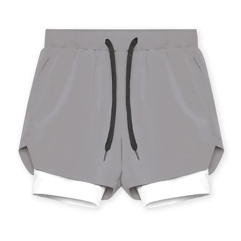 Performance Gym Shorts for Men – Double-Layer Support & Comfort