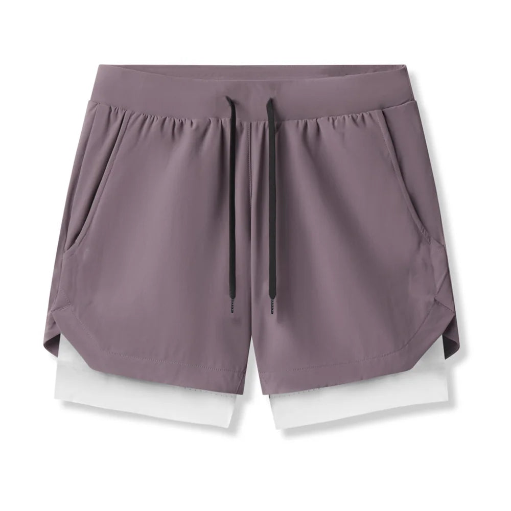 Performance Gym Shorts for Men – Double-Layer Support & Comfort