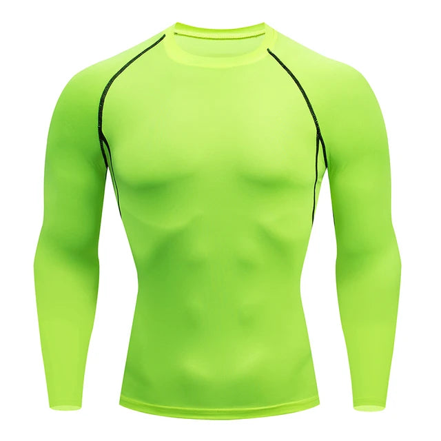 Men’s Gym Compression Shirt – Tight Fit, Long Sleeve Training Tee