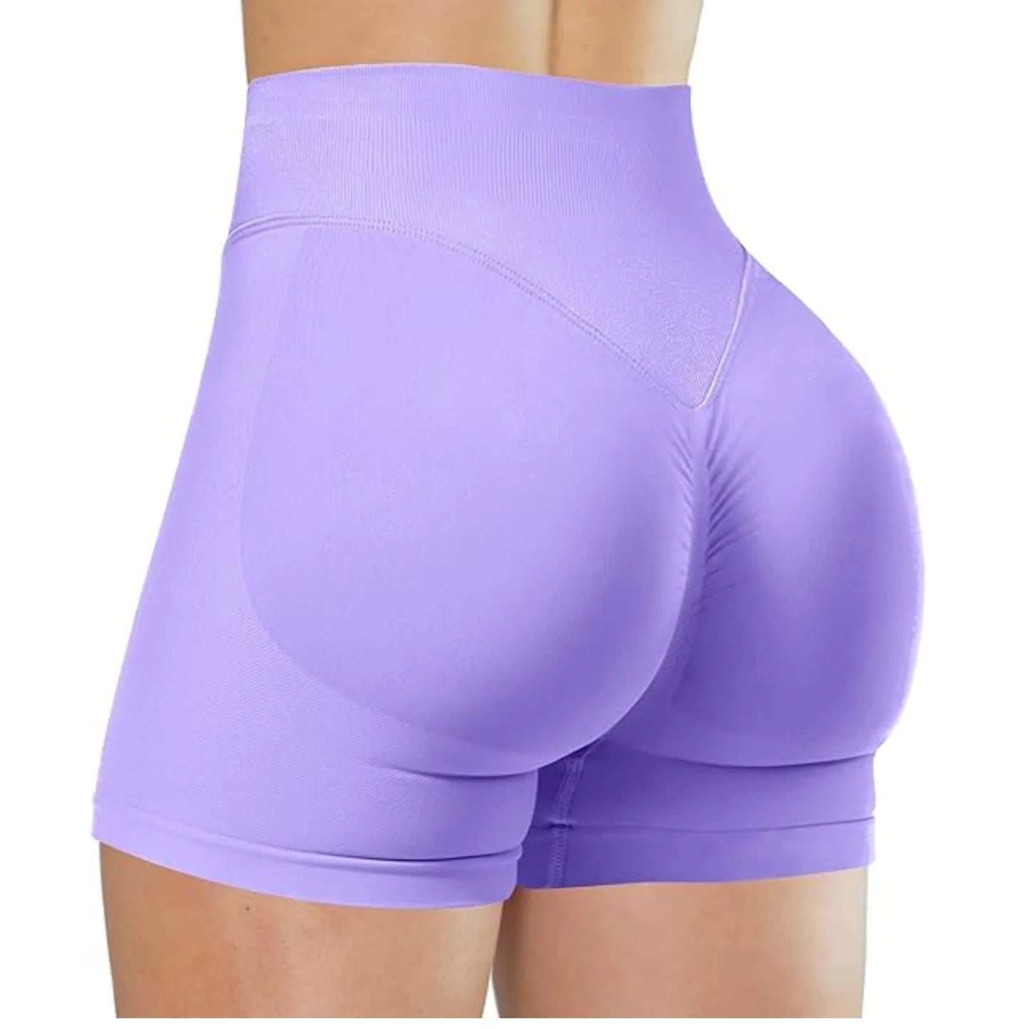 Seamless High-Waisted Workout Shorts – Yoga, Running & Training