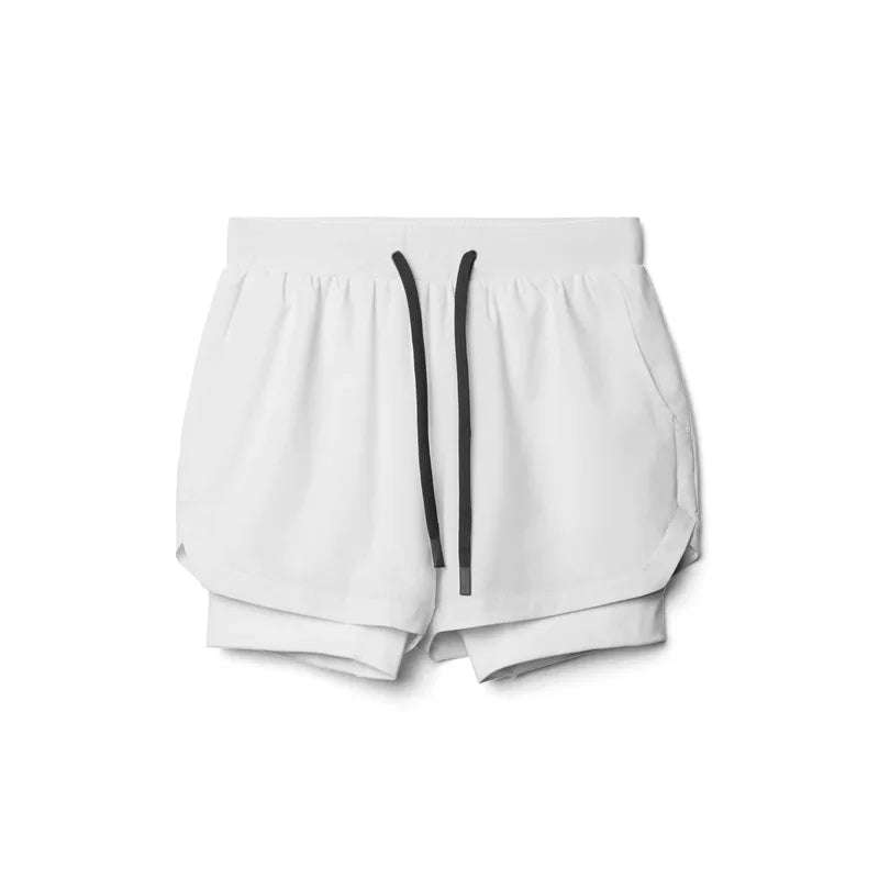 Performance Gym Shorts for Men – Double-Layer Support & Comfort