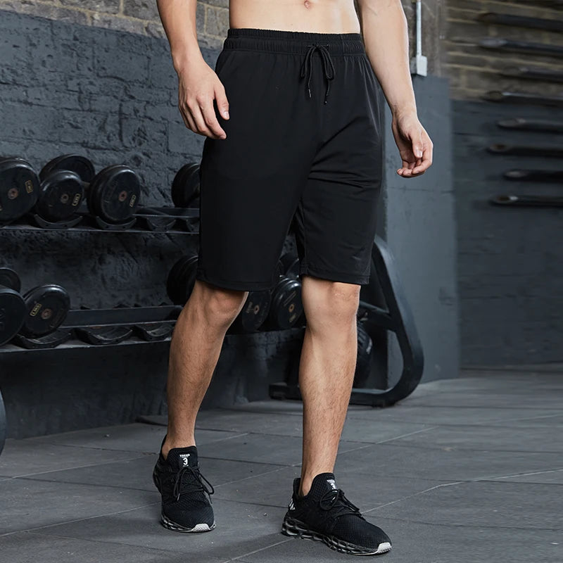 Men’s Quick-Dry Running Shorts – Striped Athletic Training Shorts