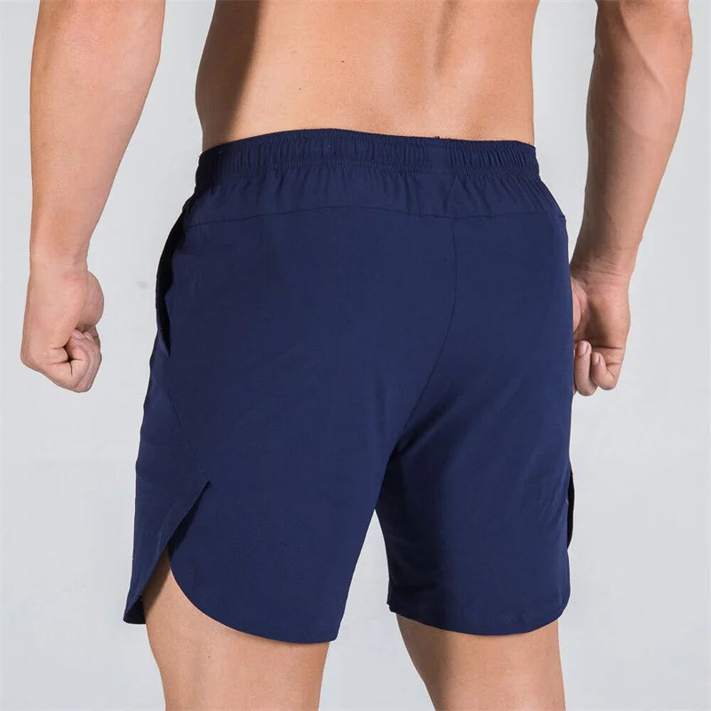 2-in-1 Sports Shorts for Men – Compression Inner Layer & Quick-Dry Outer