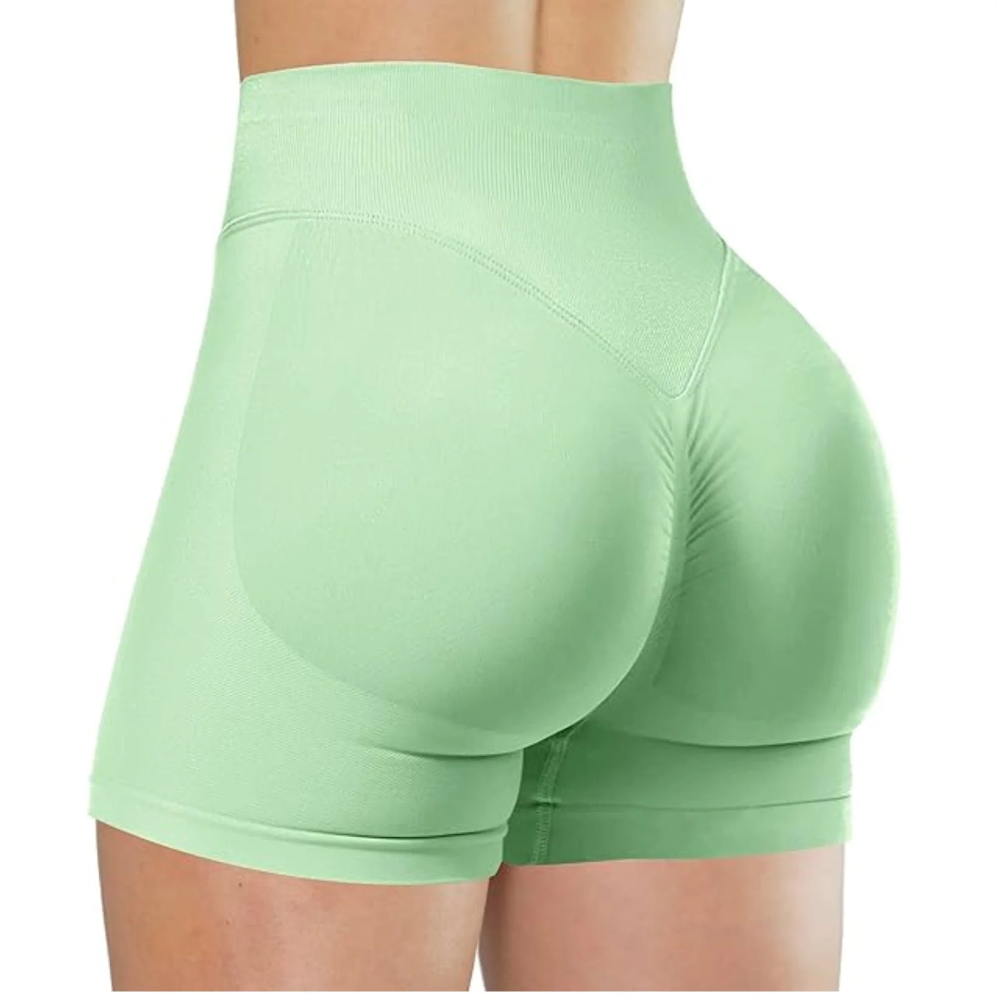 Seamless High-Waisted Workout Shorts – Yoga, Running & Training