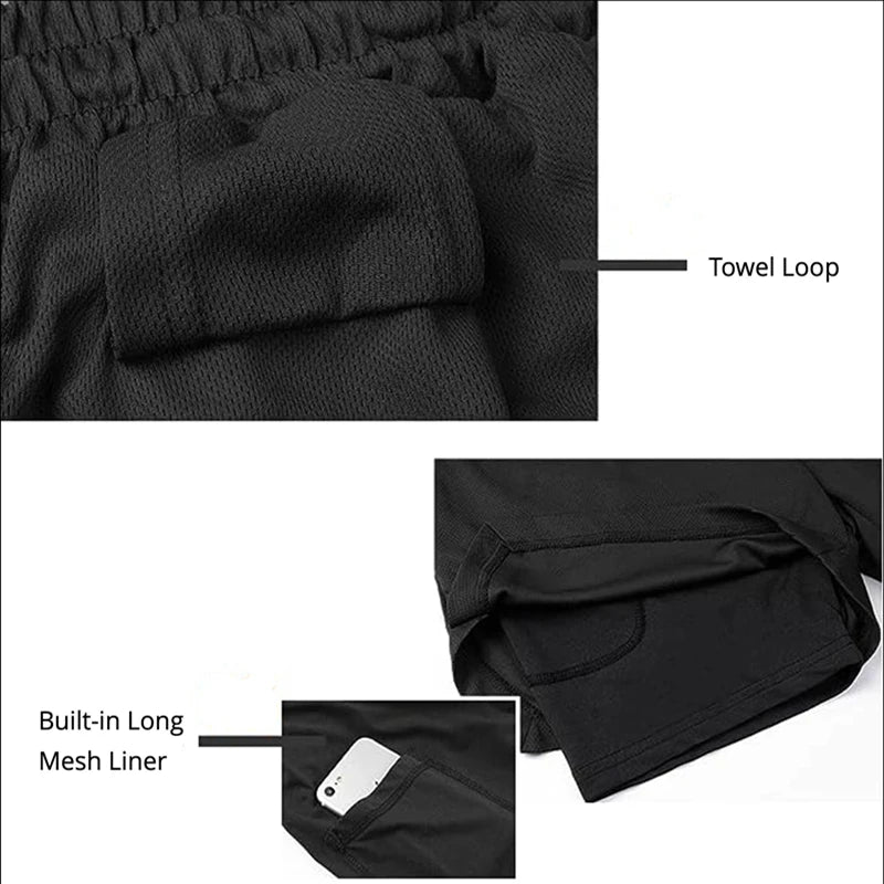 Men’s Multi-Pocket Fitness Shorts