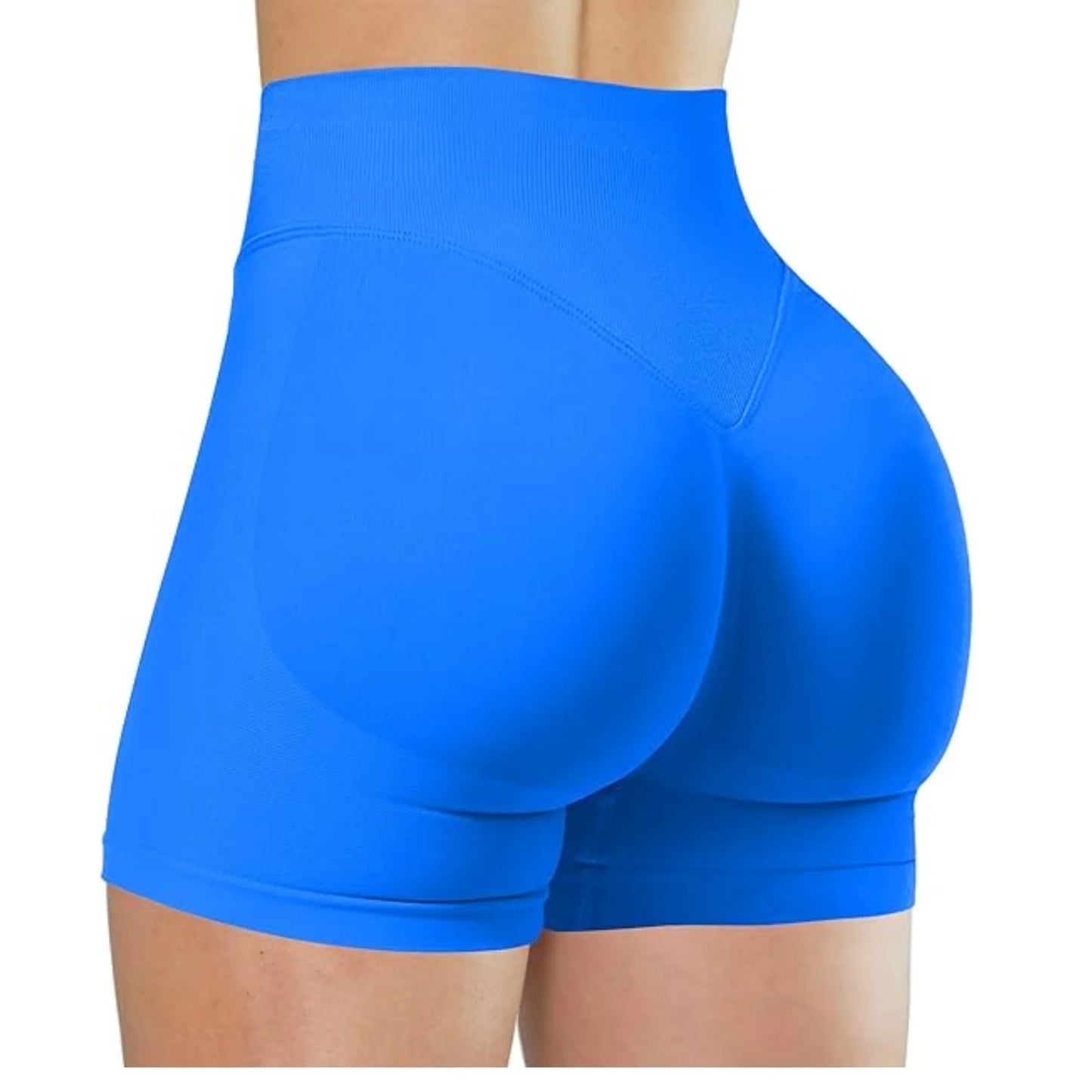Seamless High-Waisted Workout Shorts – Yoga, Running & Training