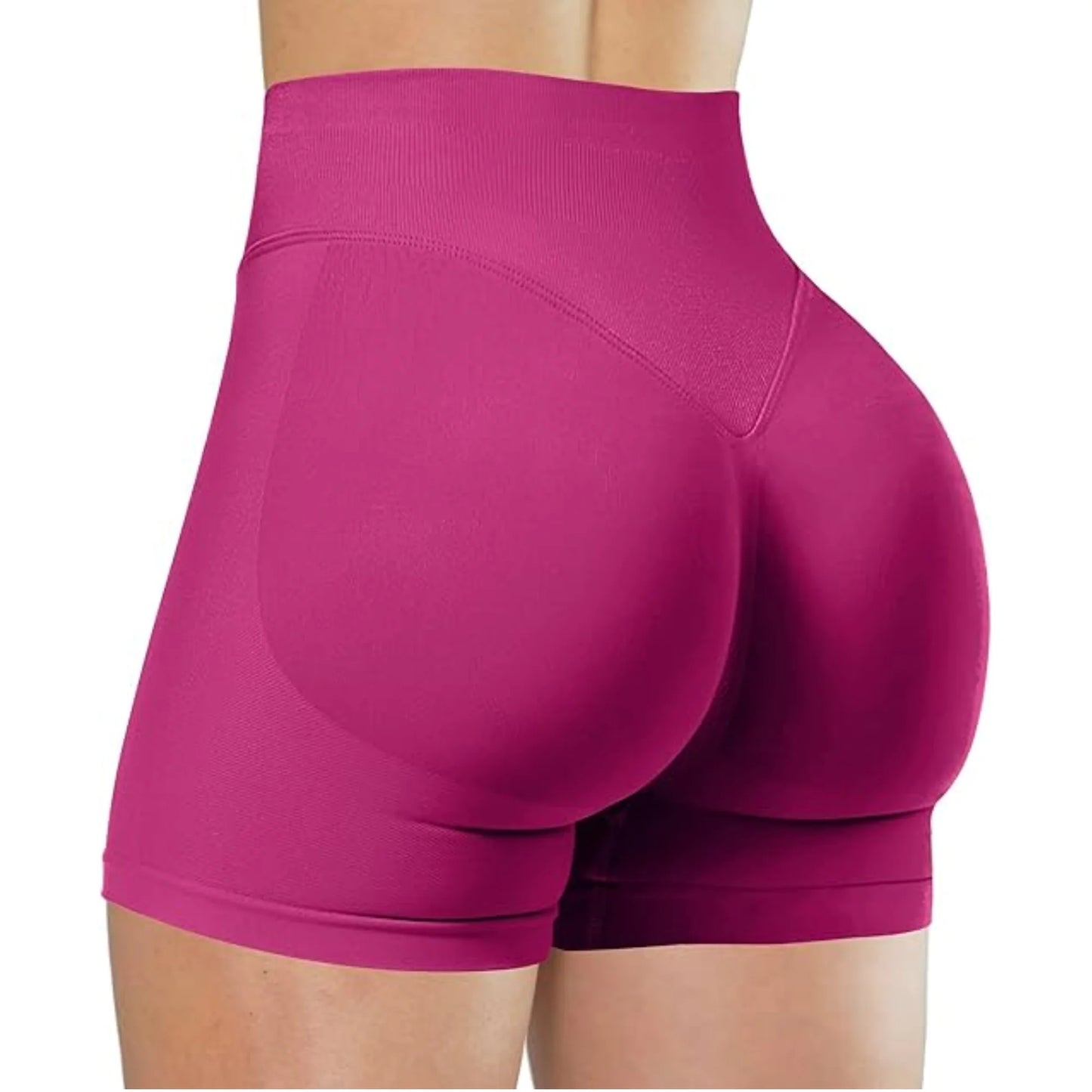 Seamless High-Waisted Workout Shorts – Yoga, Running & Training
