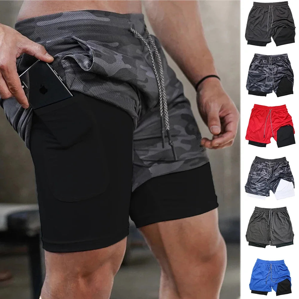 Men’s Multi-Pocket Fitness Shorts
