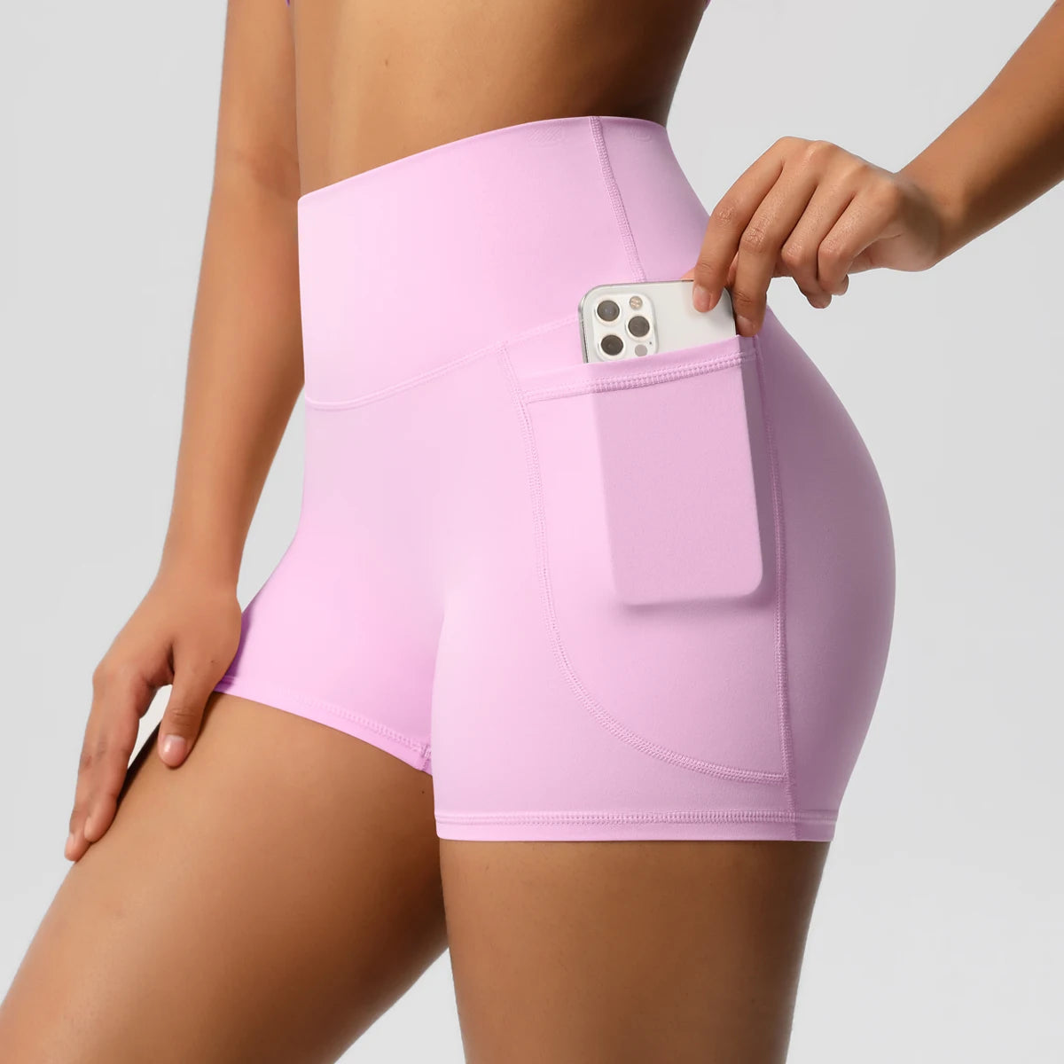 Pocketed Fitness Shorts for Women – High Waist, Squat Proof, Yoga & Gym