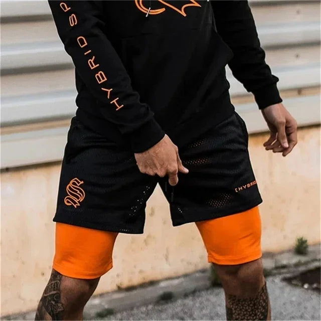 Performance Running Shorts for Men – 2-in-1 Design with Compression Liner