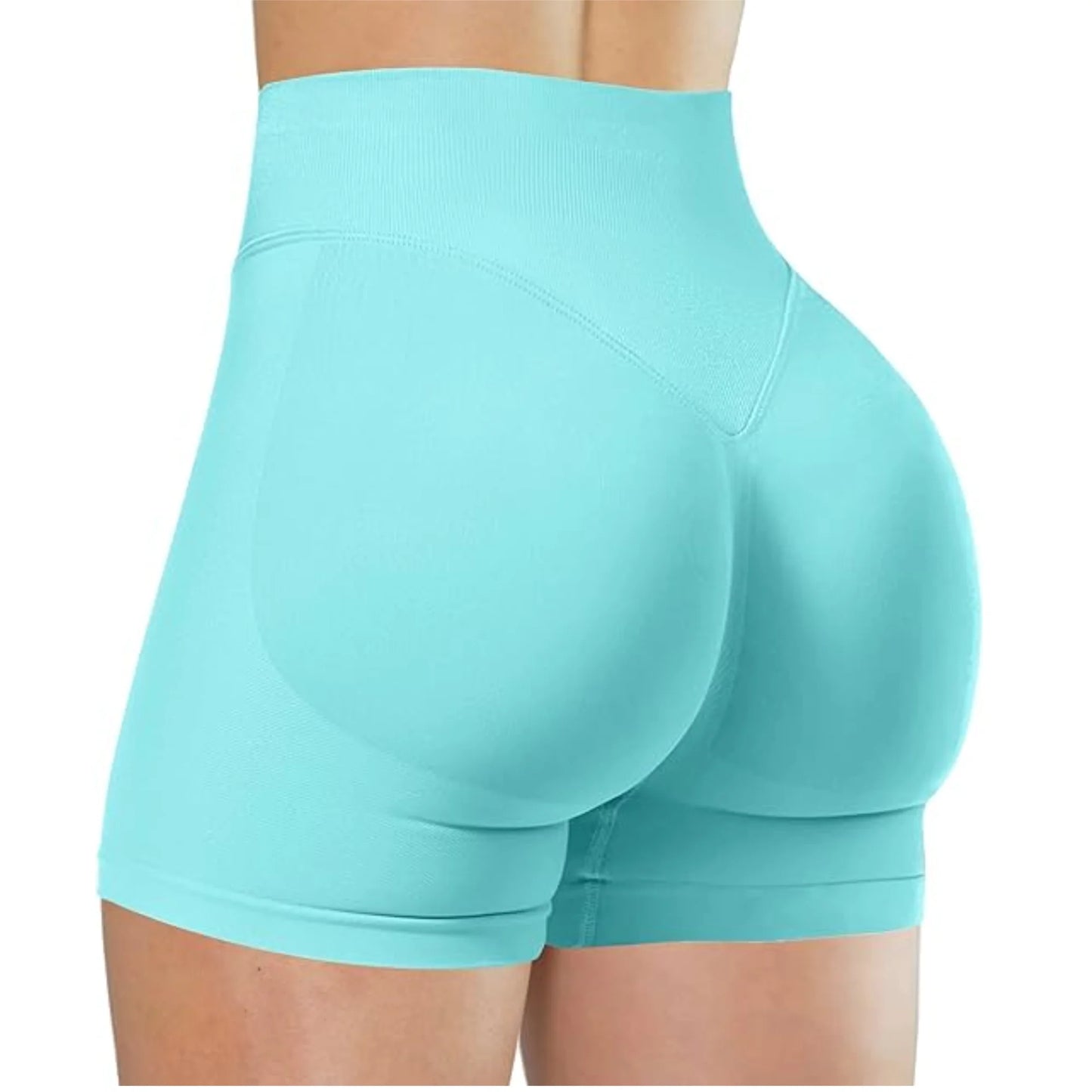 Seamless High-Waisted Workout Shorts – Yoga, Running & Training