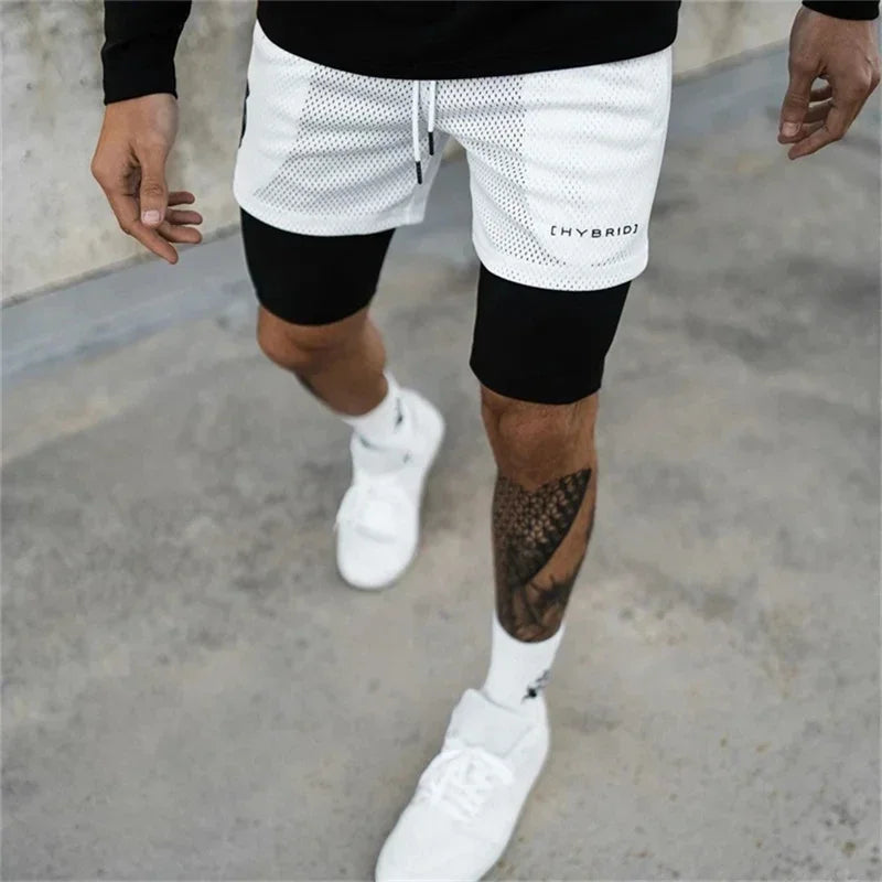 Performance Running Shorts for Men – 2-in-1 Design with Compression Liner