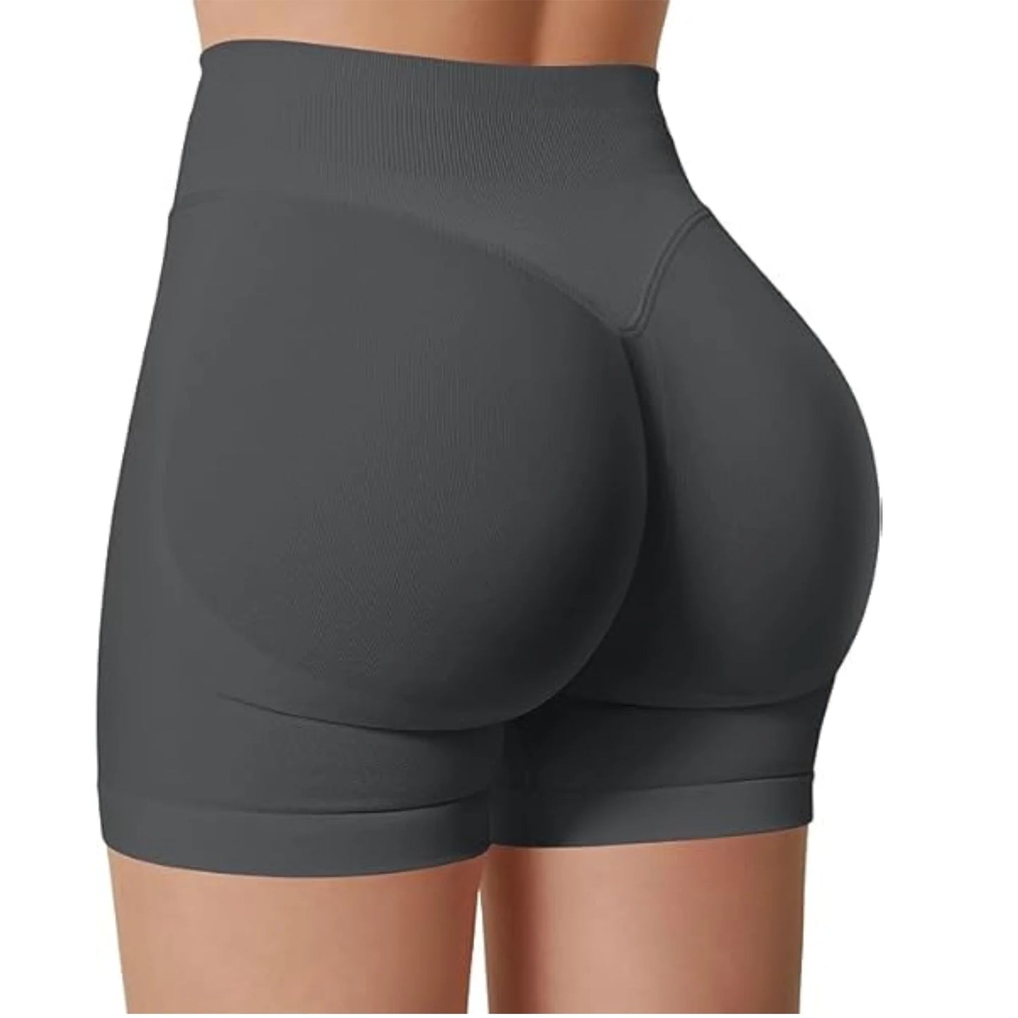 Seamless High-Waisted Workout Shorts – Yoga, Running & Training