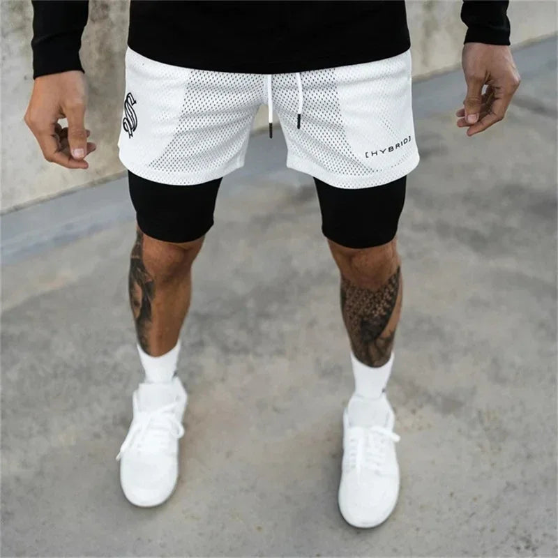 Performance Running Shorts for Men – 2-in-1 Design with Compression Liner