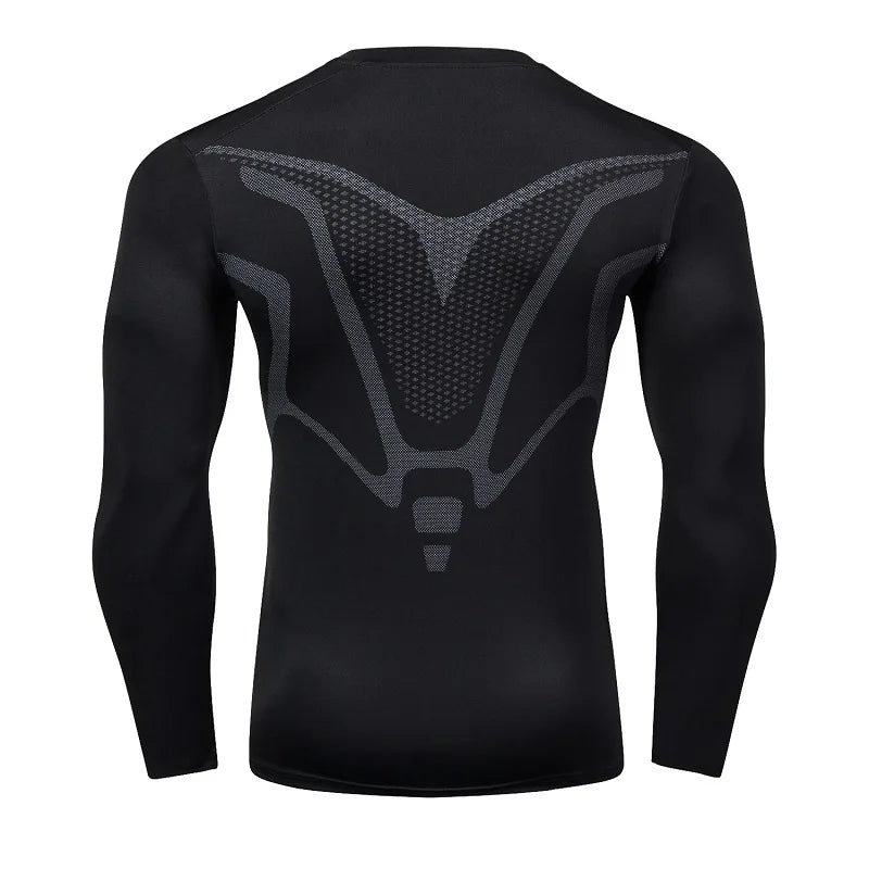 Men’s Gym Compression Shirt – Tight Fit, Long Sleeve Training Tee