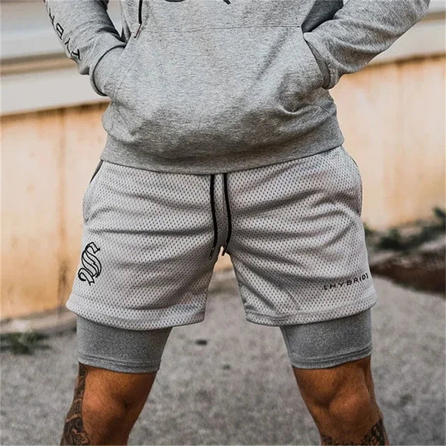 Performance Running Shorts for Men – 2-in-1 Design with Compression Liner